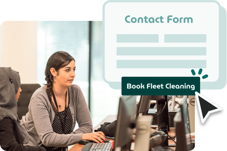 SpeedBuddy easy booking process for fleet cleaning services